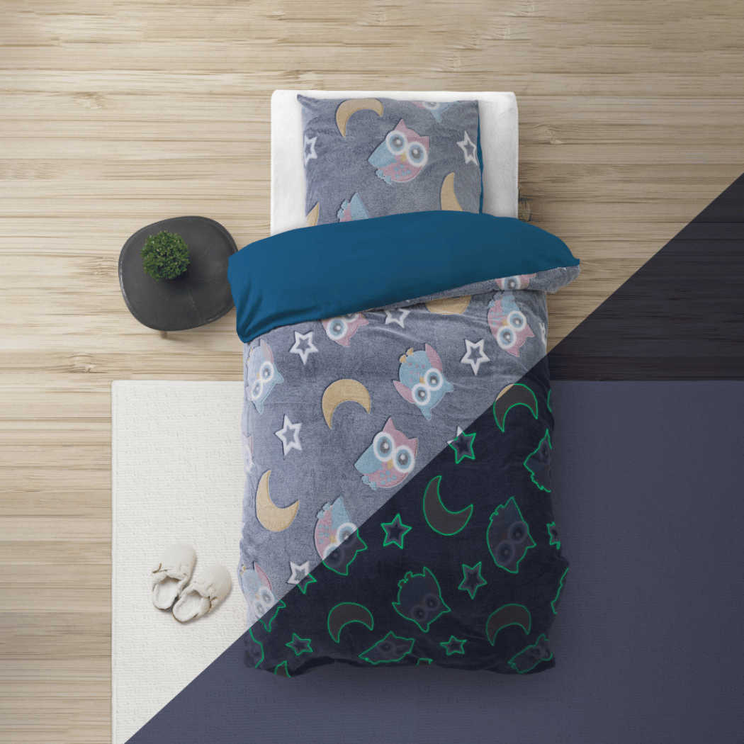 Dekbedovertrek Glow in the dark - Night Owl