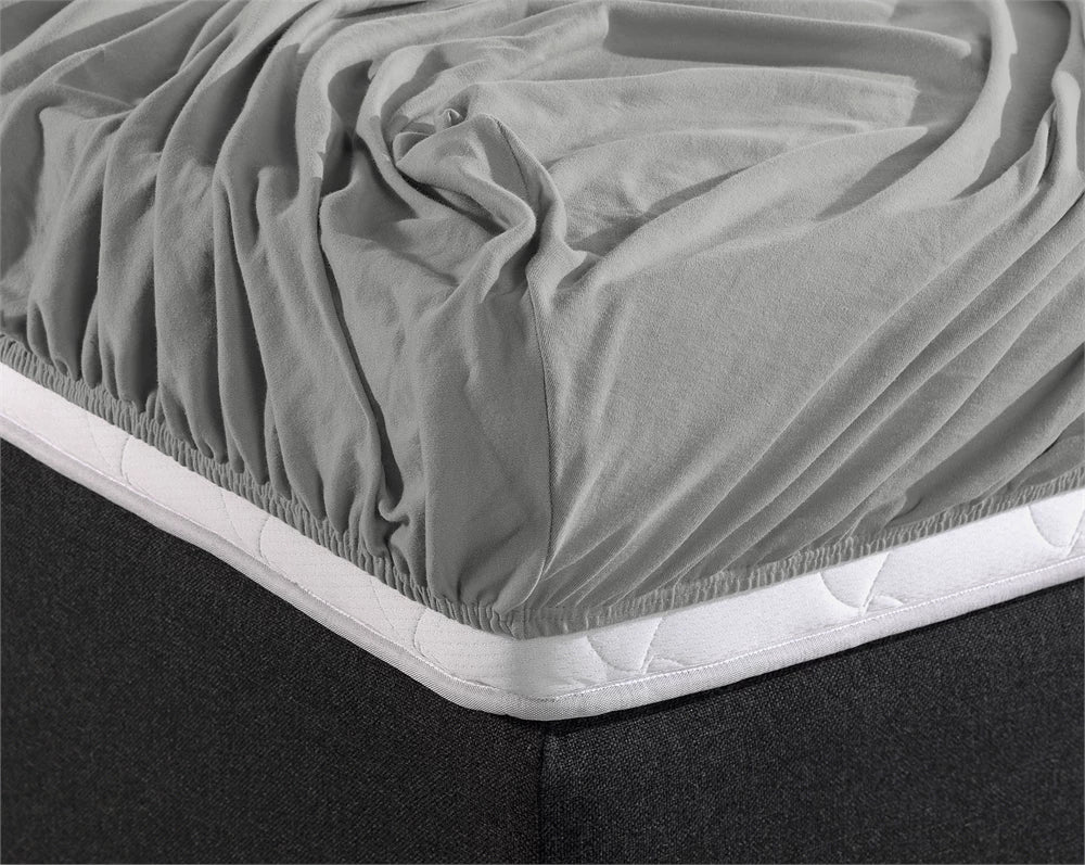 Matras Hoeslaken Dubbel Jersey Grijs