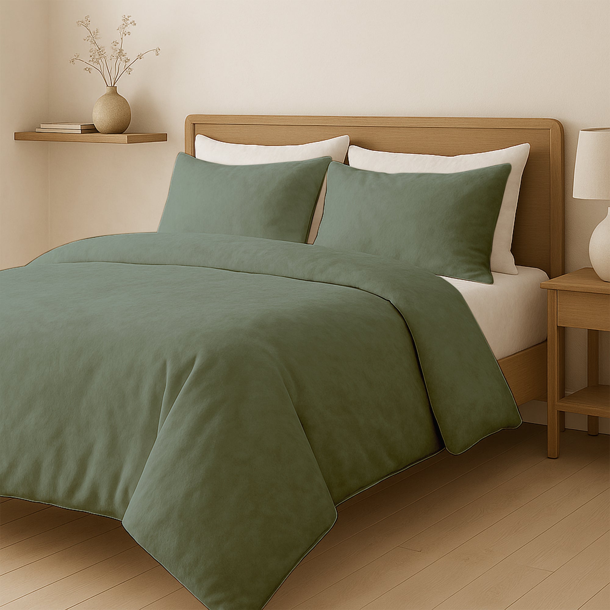 Dekbedovertrek Set Velvet Green