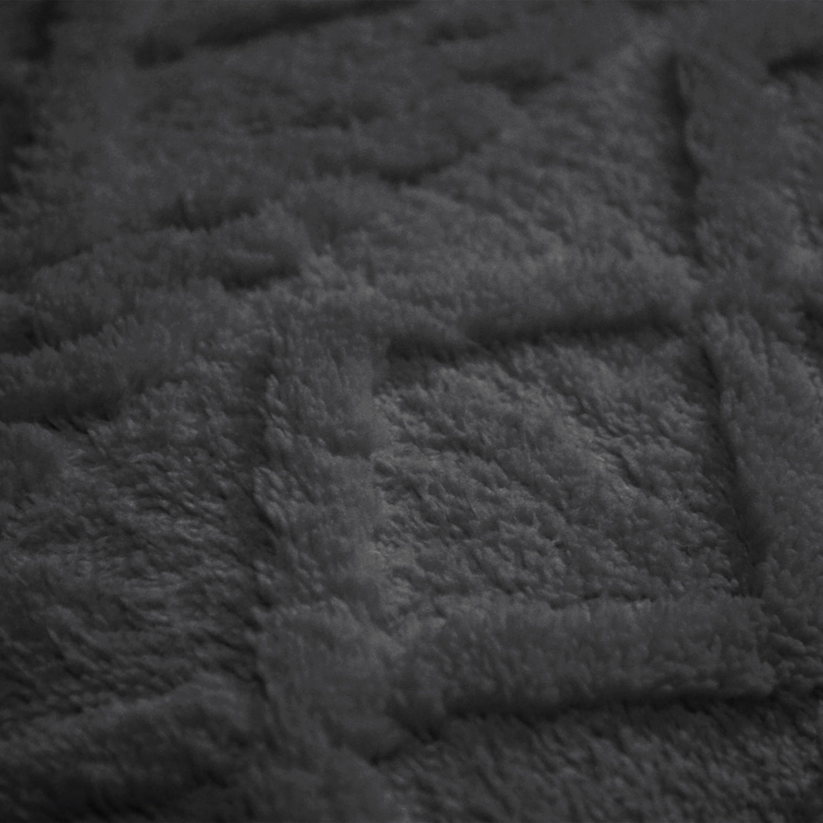Dekbedovertrek Set Jacquard Teddy Antrhacite