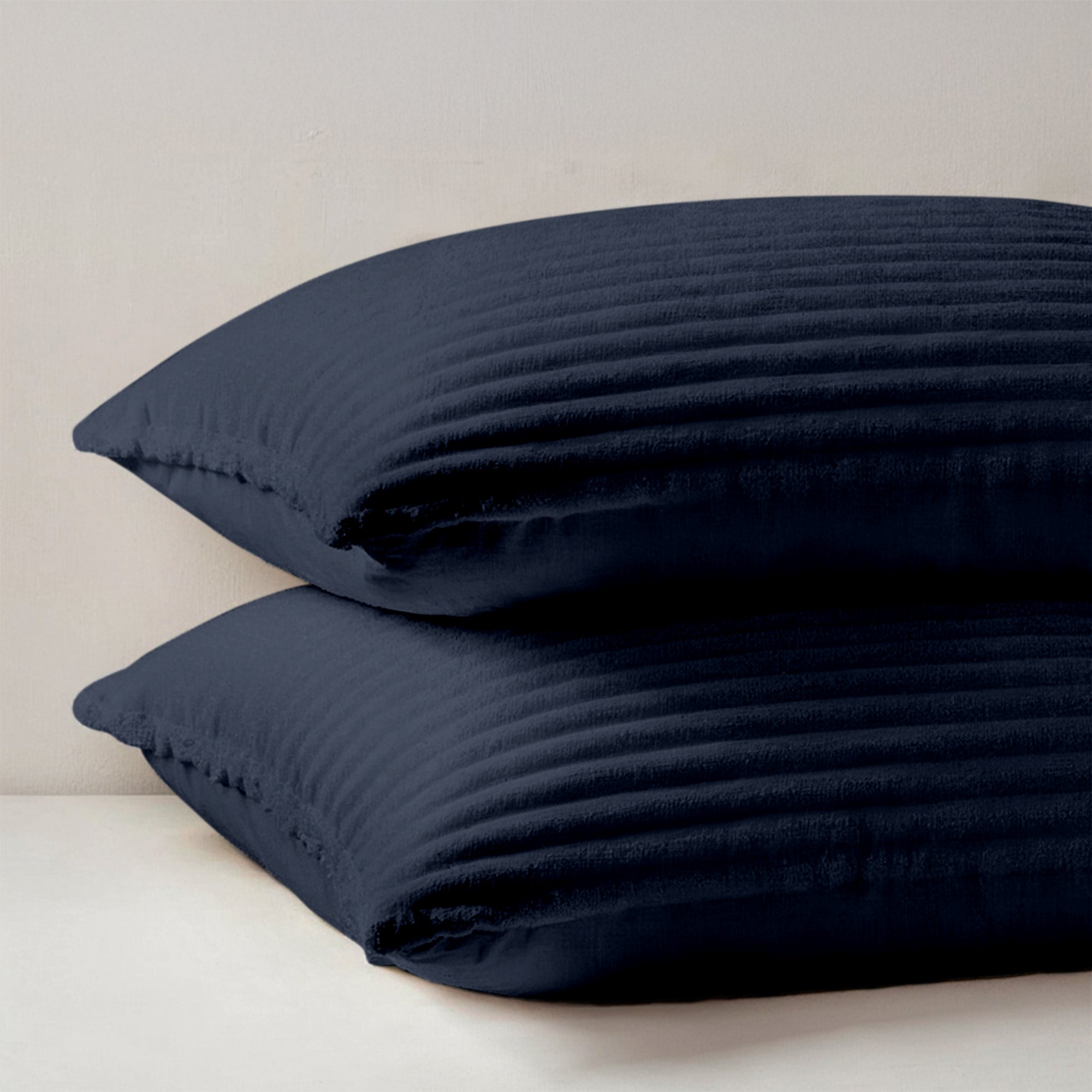 Dekbedovertrek Set Teddy Rib Blue