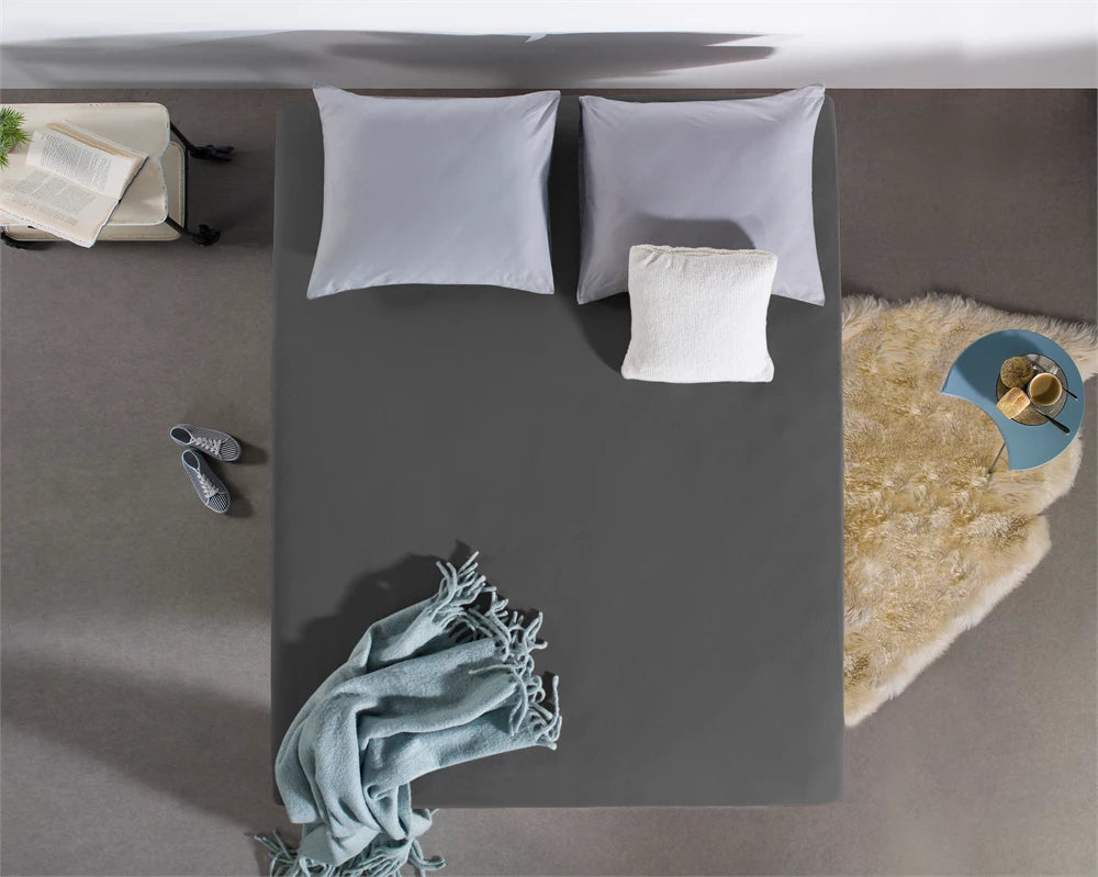 Matras Hoeslaken Dubbel Jersey Antraciet