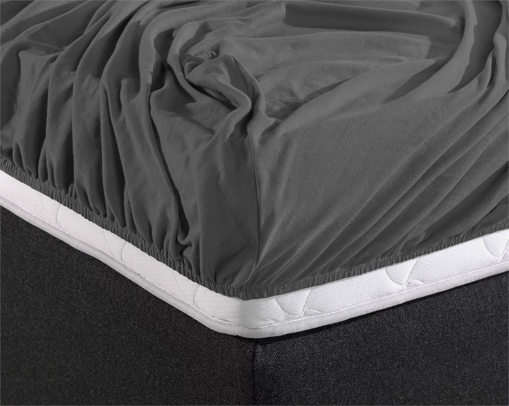 Matras Hoeslaken Dubbel Jersey Antraciet