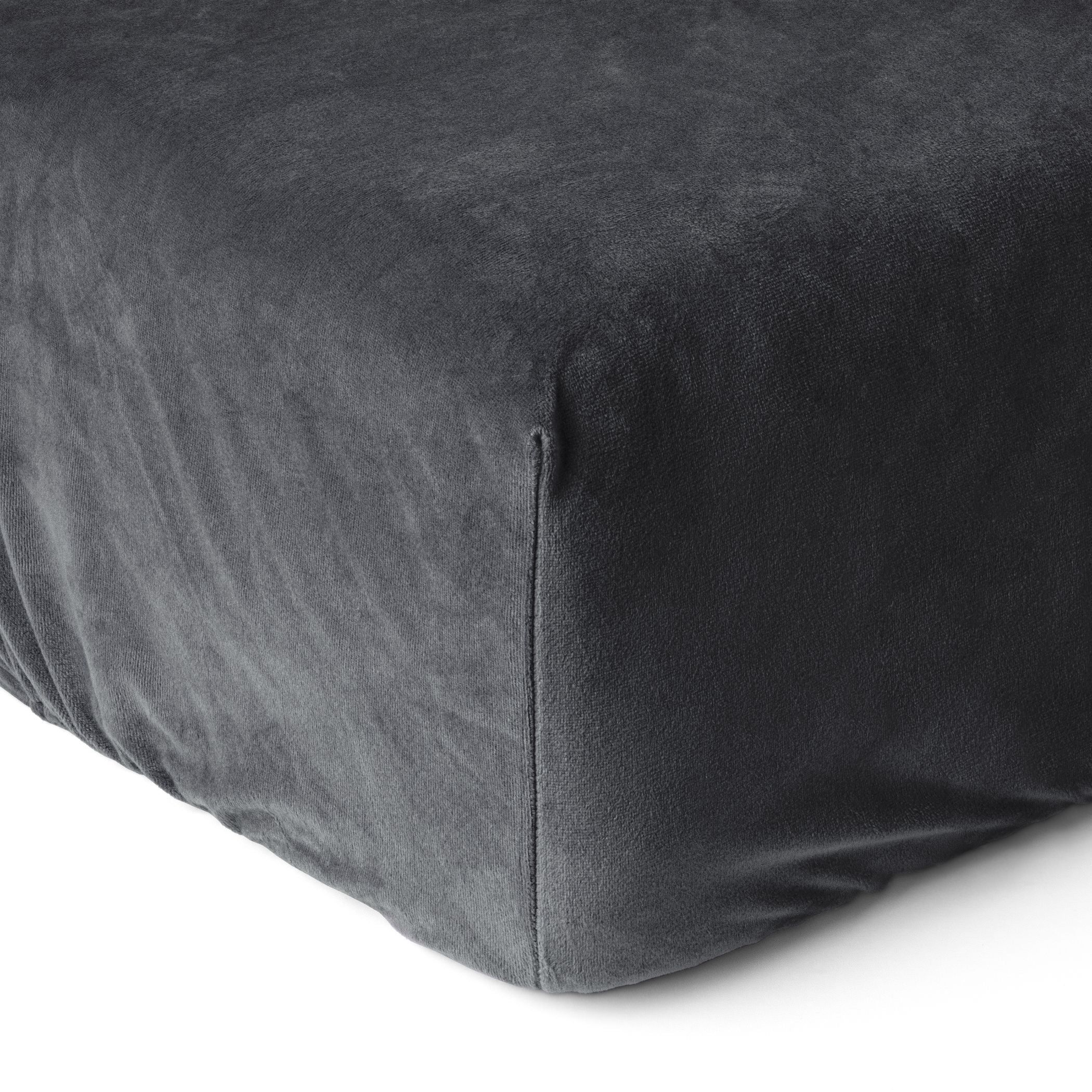 Matras Hoeslaken Velvet Antraciet