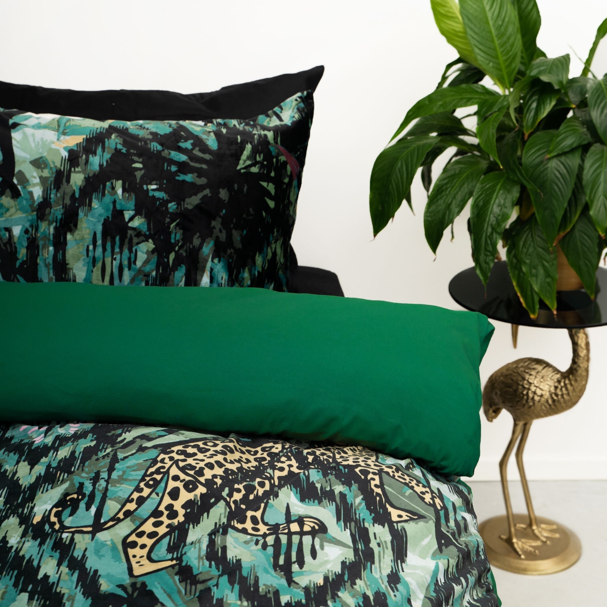 Dekbedovertrek met slopen - Velvet™ Botanical forest