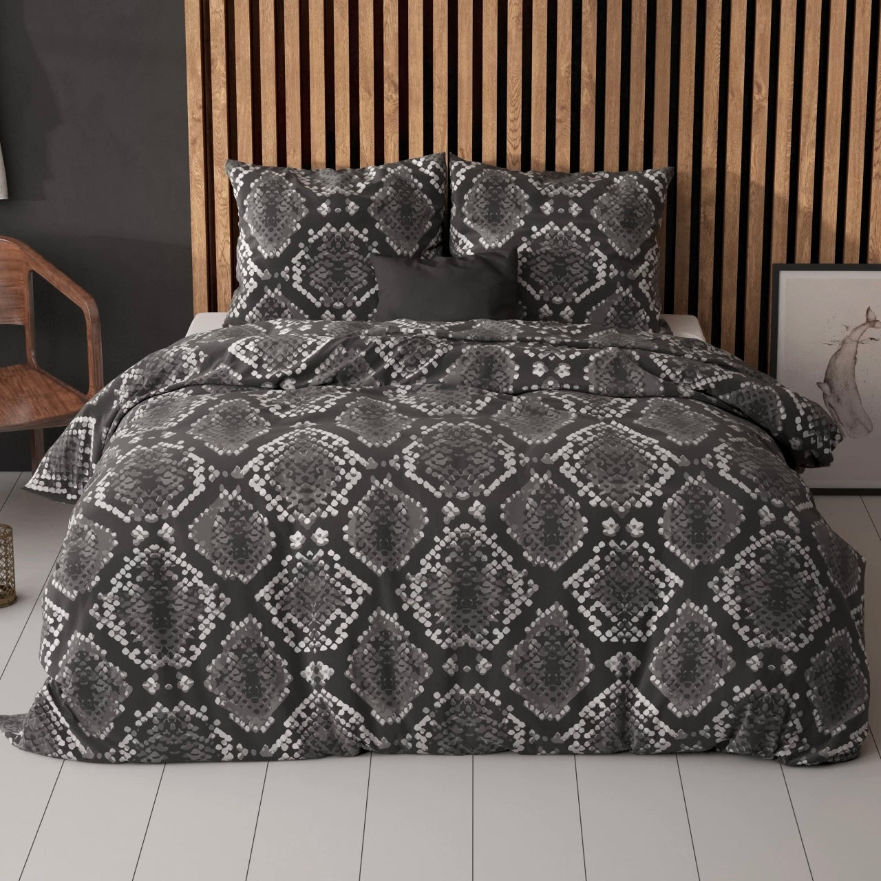 Dekbedovertrek set Riley Anthracite