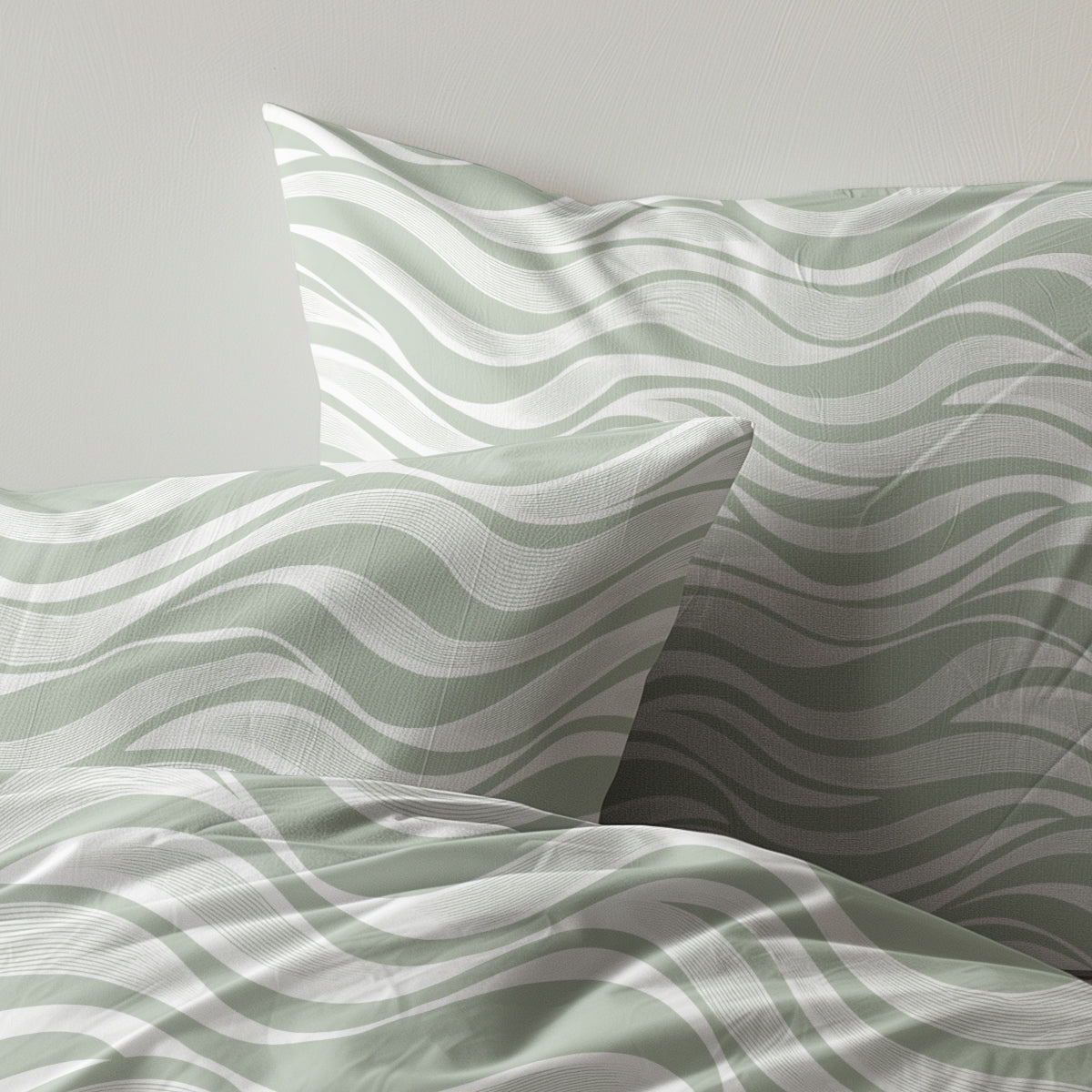 Dekbedovertrek Set Microvezel Green waves