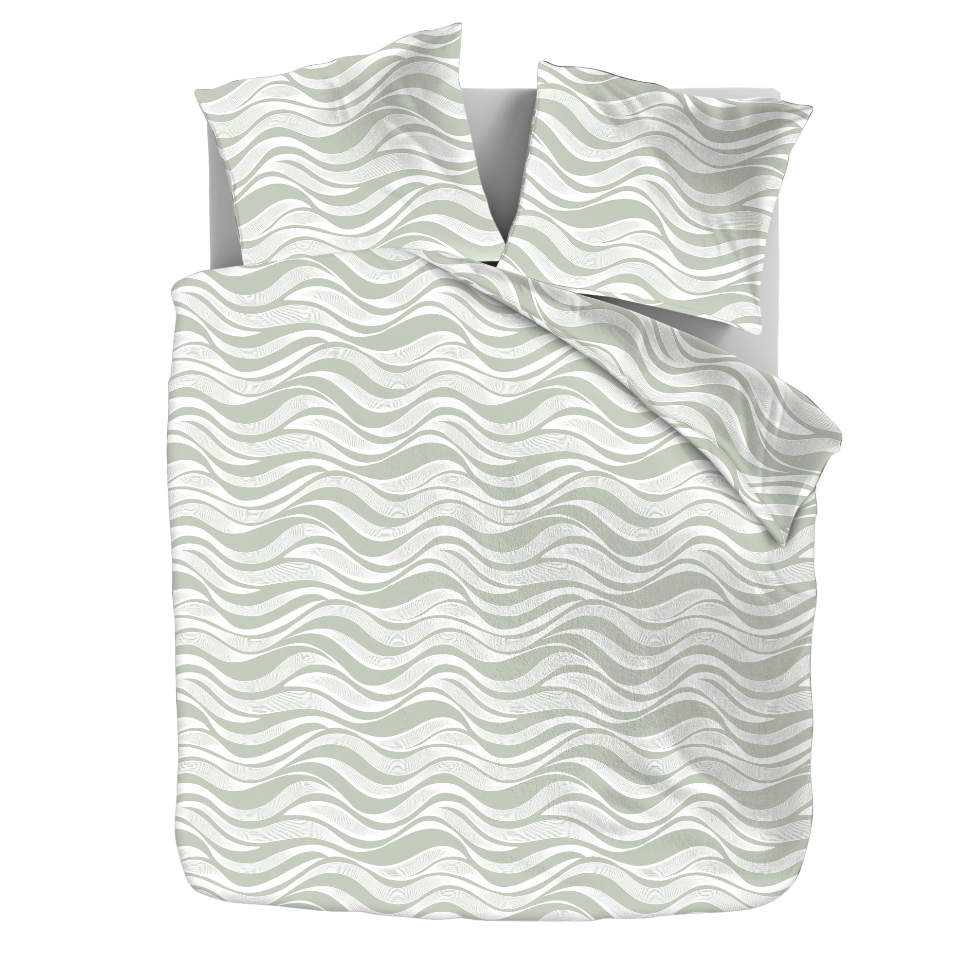 Dekbedovertrek Set Microvezel Green waves