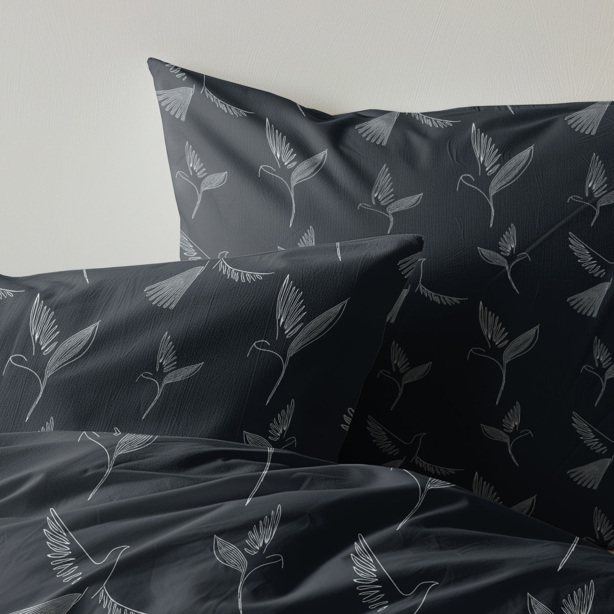 Dekbedovertrek Set Microvezel One-lined birds