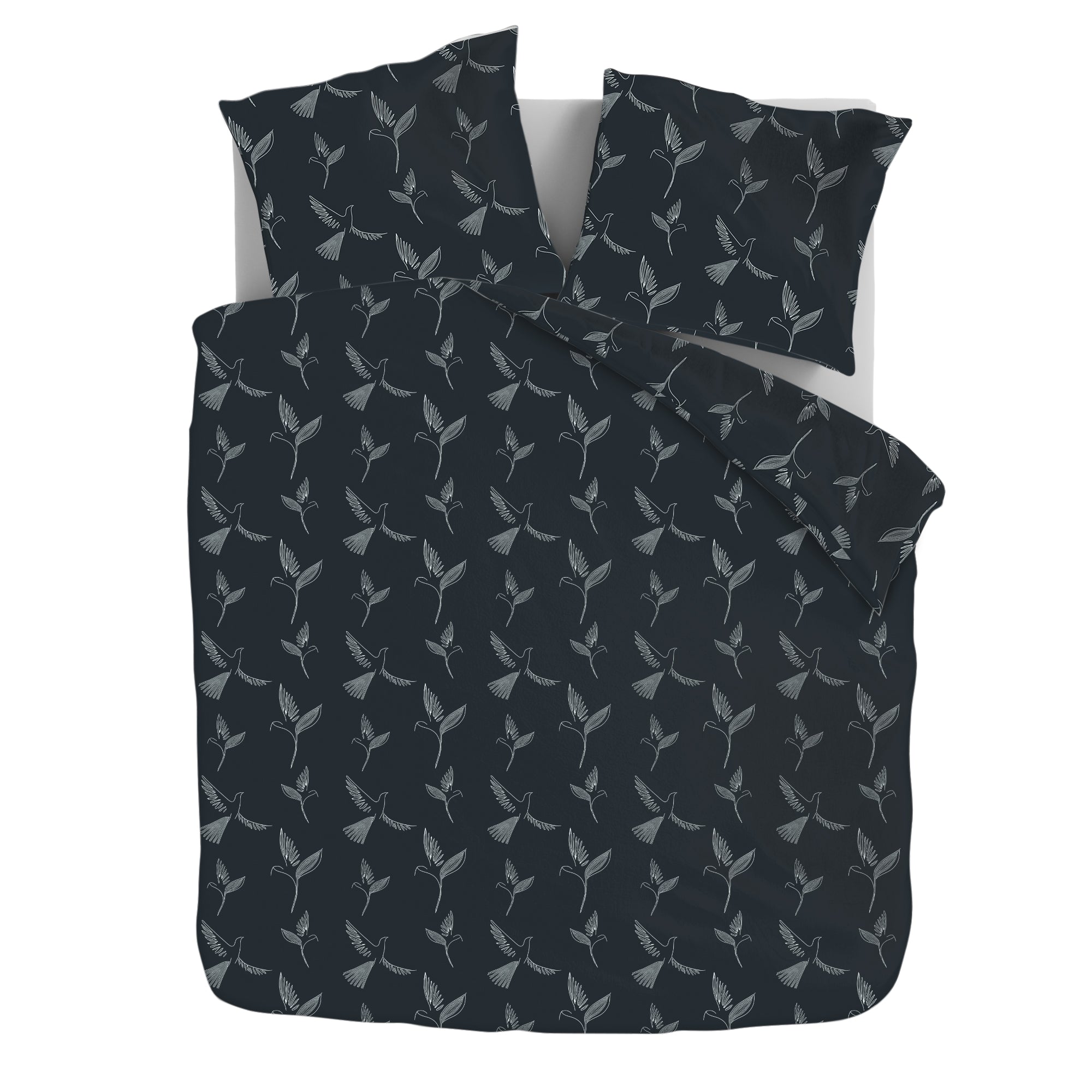 Dekbedovertrek Set Microvezel One-lined birds