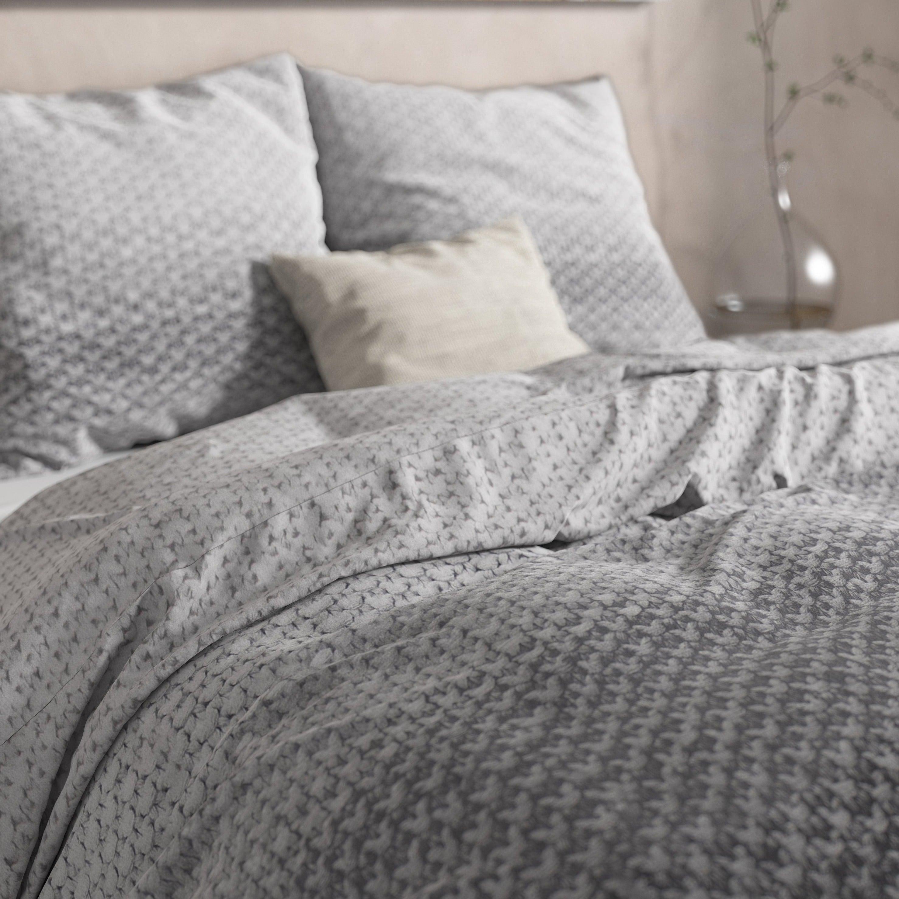 Dekbedovertrek met slopen - Flanel Tamar Grey - Y-NOT | be different
