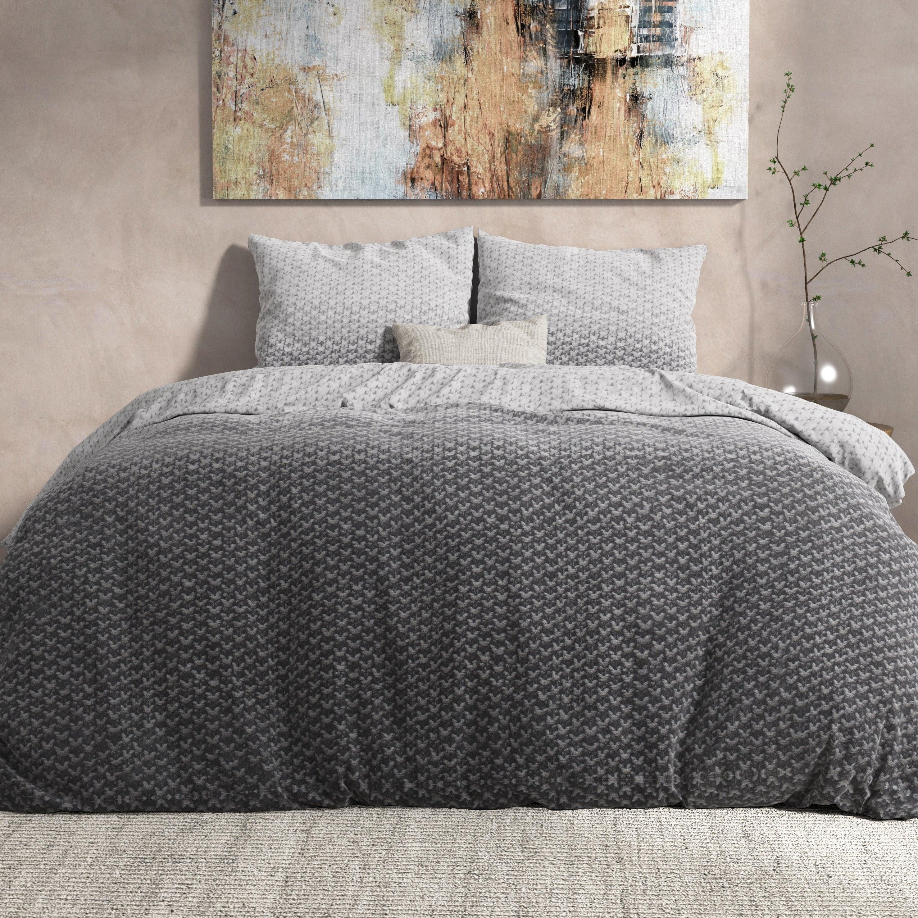 Dekbedovertrek met slopen - Flanel Tamar Grey - Y-NOT | be different