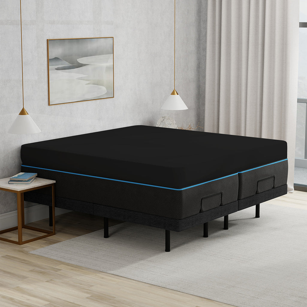 Dubbel Jersey Hoeslaken - Zwart