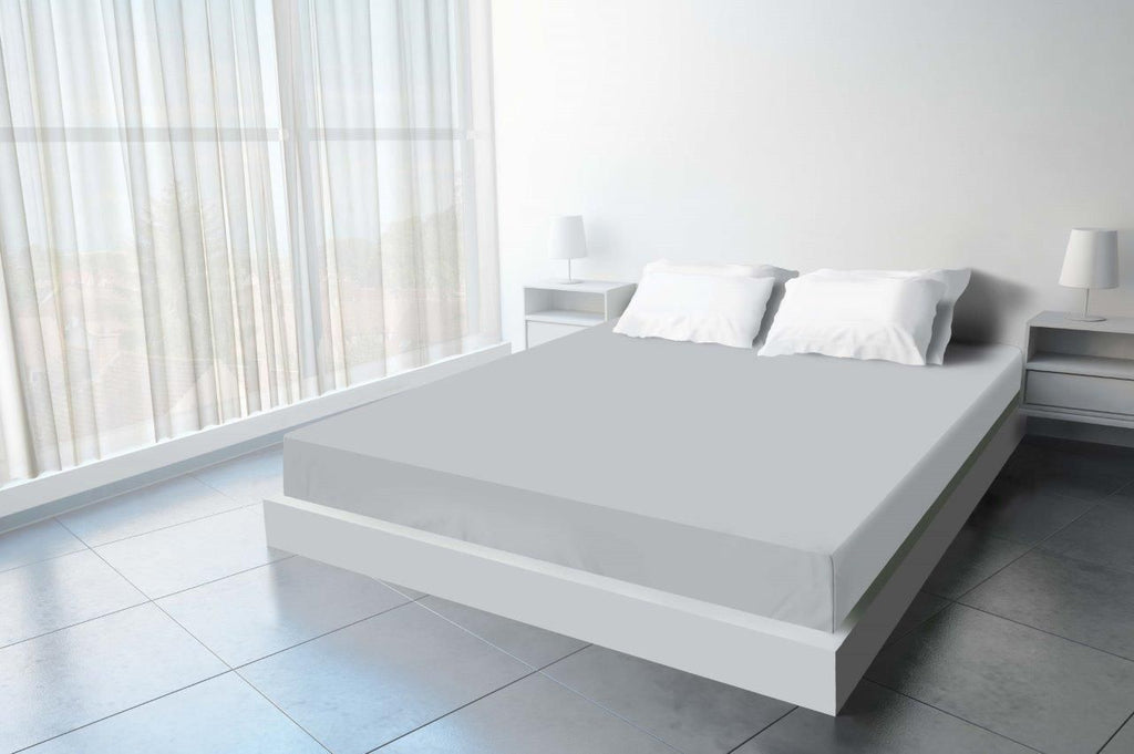 Matras Hoeslaken Jersey - Zilver Grijs