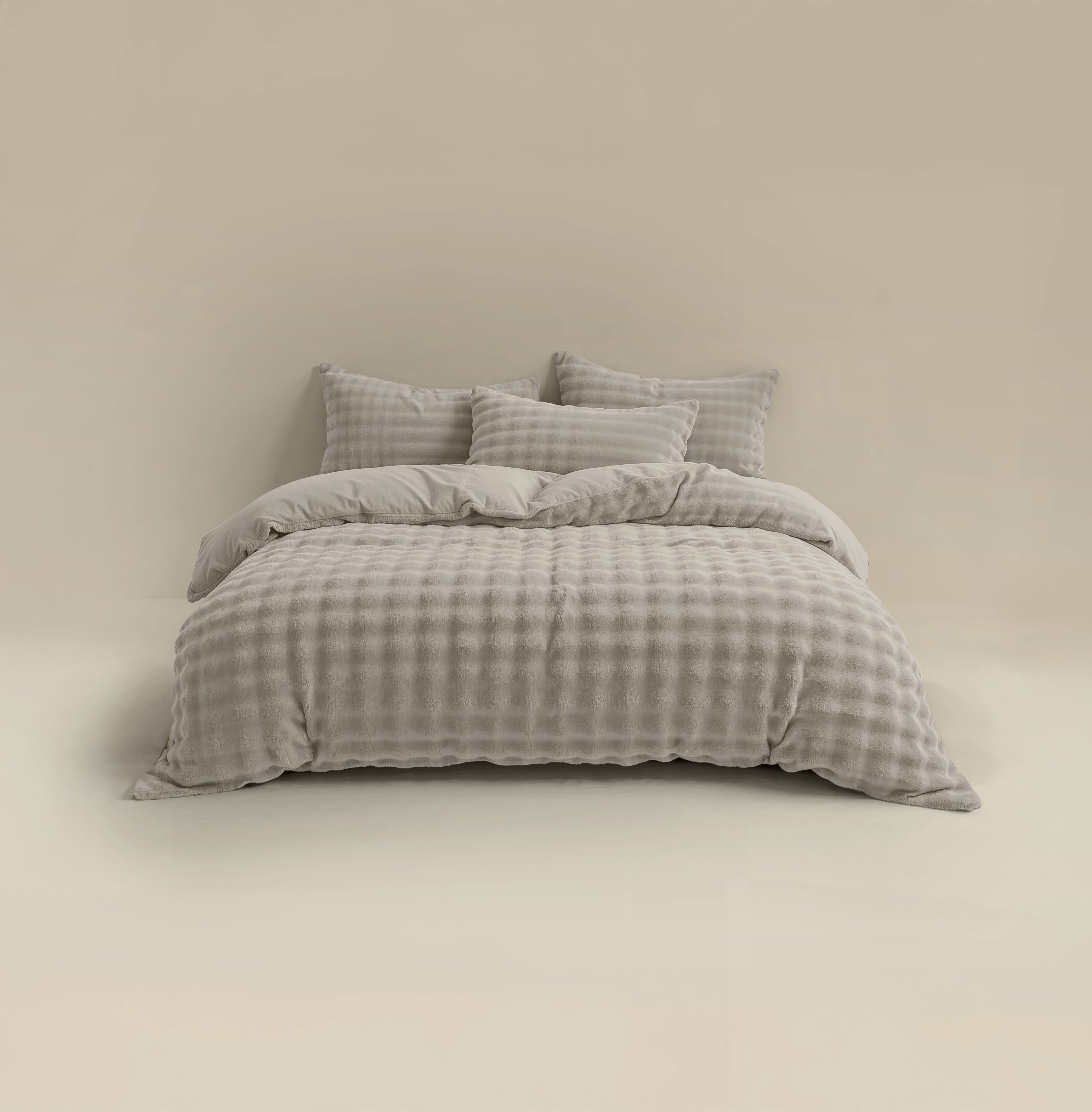 Dekbedovertrekset Pompom Beige