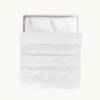 Dekbed Zonder Overtrek Japandi Waves White