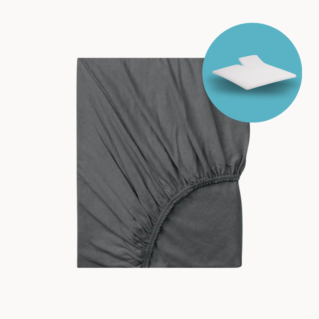 Splittopper Hoeslaken Luxe Dubbel Jersey Earl Grey