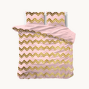 Dekbedovertrek Glamour Wave Goud Roze