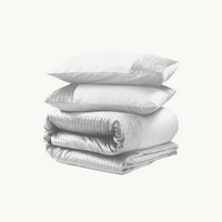 Dekbedovertrek set Velvet Border Wit