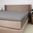 Topper Hoeslaken Luxe Dubbel Jersey Stone Grey