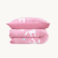 Dekbedovertrek Glow in the dark - Unicorn Roze