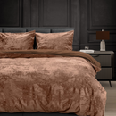 Dekbedovertrek Velvet Chenille Bronze brown