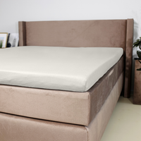 Topper Hoeslaken Luxe Dubbel Jersey Pearl White