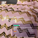 Dekbedovertrek Glamour Wave Goud Roze