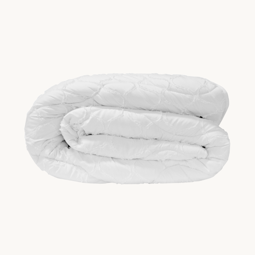 Dekbed Zonder Overtrek Japandi Curve White