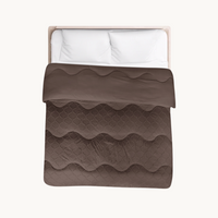 Dekbed Zonder Overtrek Japandi Curve Brown