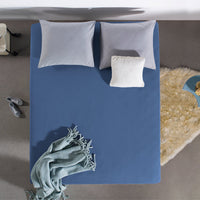 Matras Hoeslaken Jersey Blauw