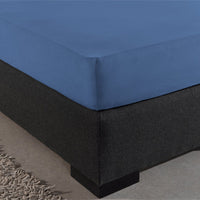 Matras Hoeslaken Jersey Blauw