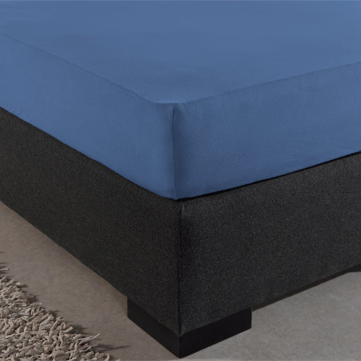 Matras Hoeslaken Jersey Blauw