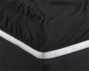 Matras Hoeslaken Dubbel Jersey Zwart