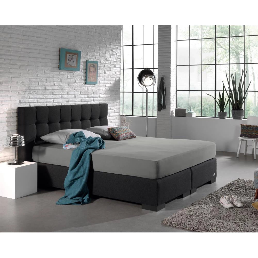 Matras Hoeslaken Dubbel Jersey Grijs