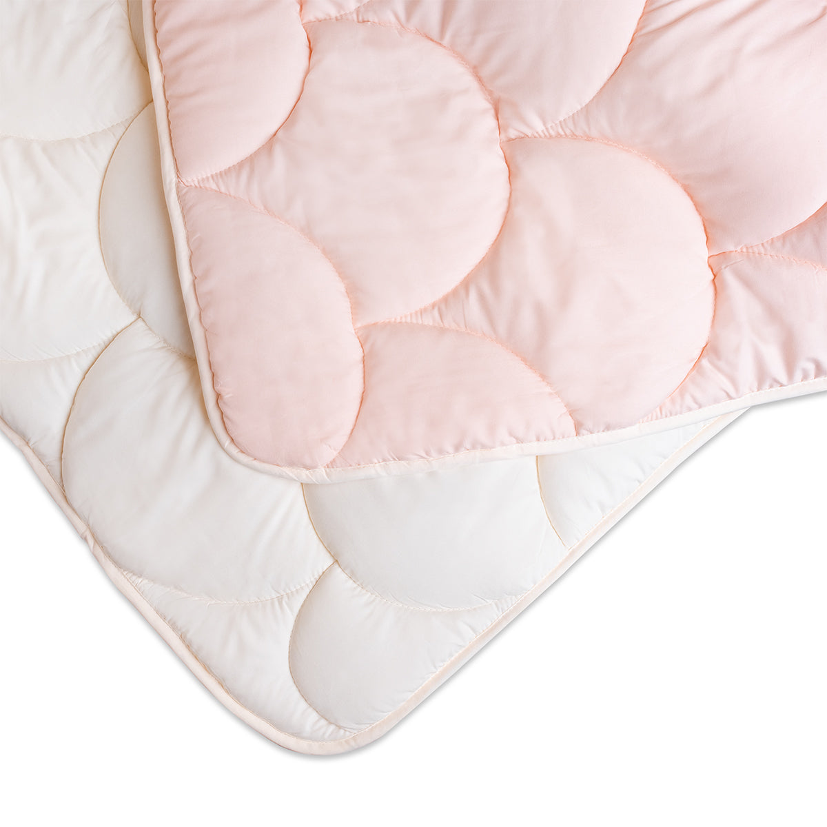 Dekbed Zonder Overtrek Mat Satijn Crème/pink