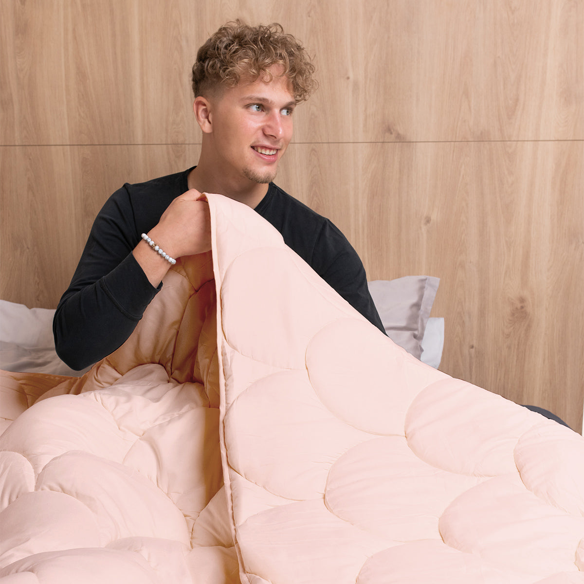 Dekbed Zonder Overtrek Mat Satijn Soft Pink