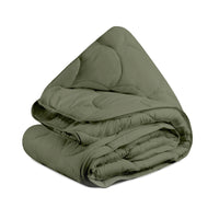 Dekbed Zonder Overtrek Mat Satijn Olive Green