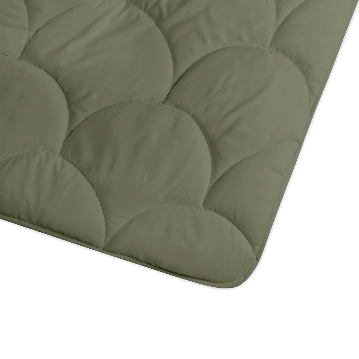 Dekbed Zonder Overtrek Mat Satijn Olive Green