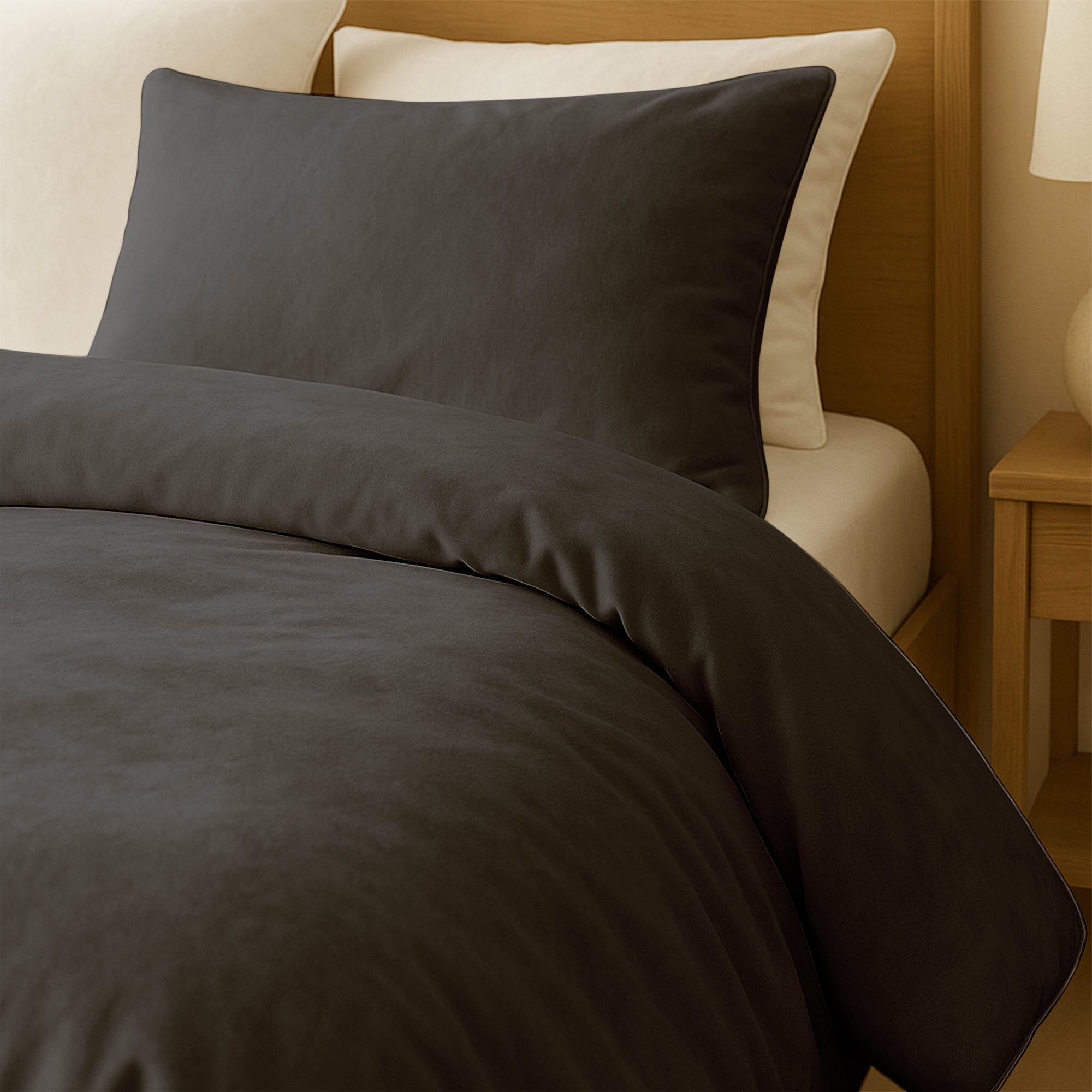 Dekbedovertrek Set Velvet Anthracite