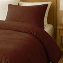 Dekbedovertrek Set Velvet Cognac brown