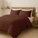Dekbedovertrek Set Velvet Cognac brown