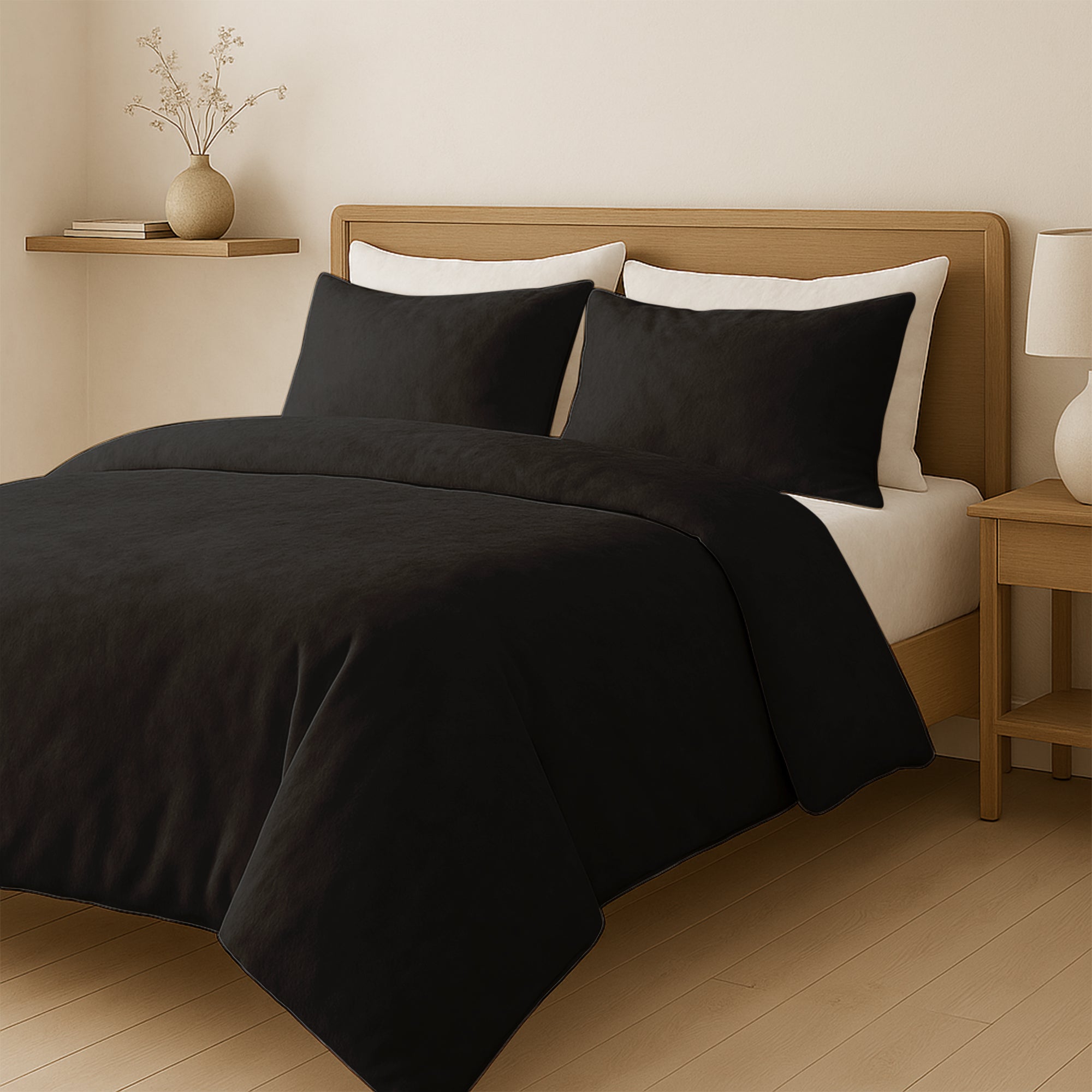 Dekbedovertrek Set Velvet Black