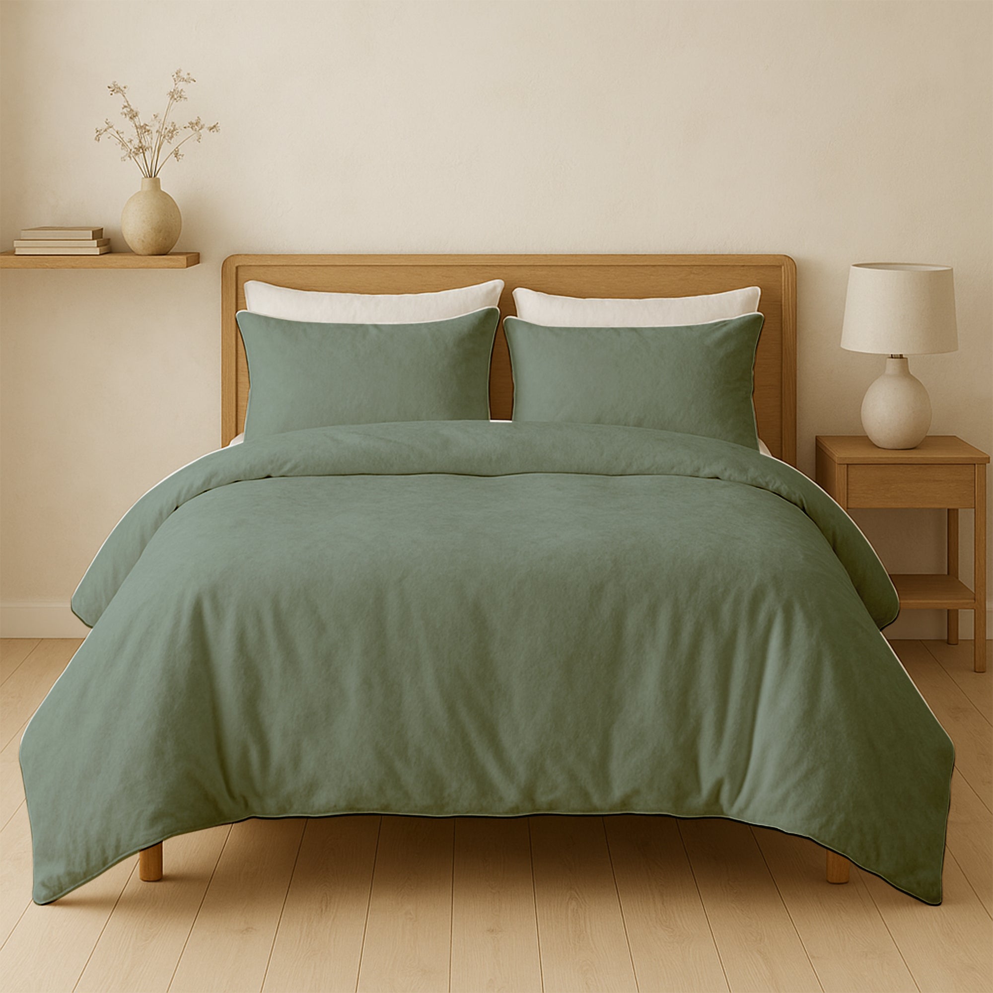 Dekbedovertrek Set Velvet Green