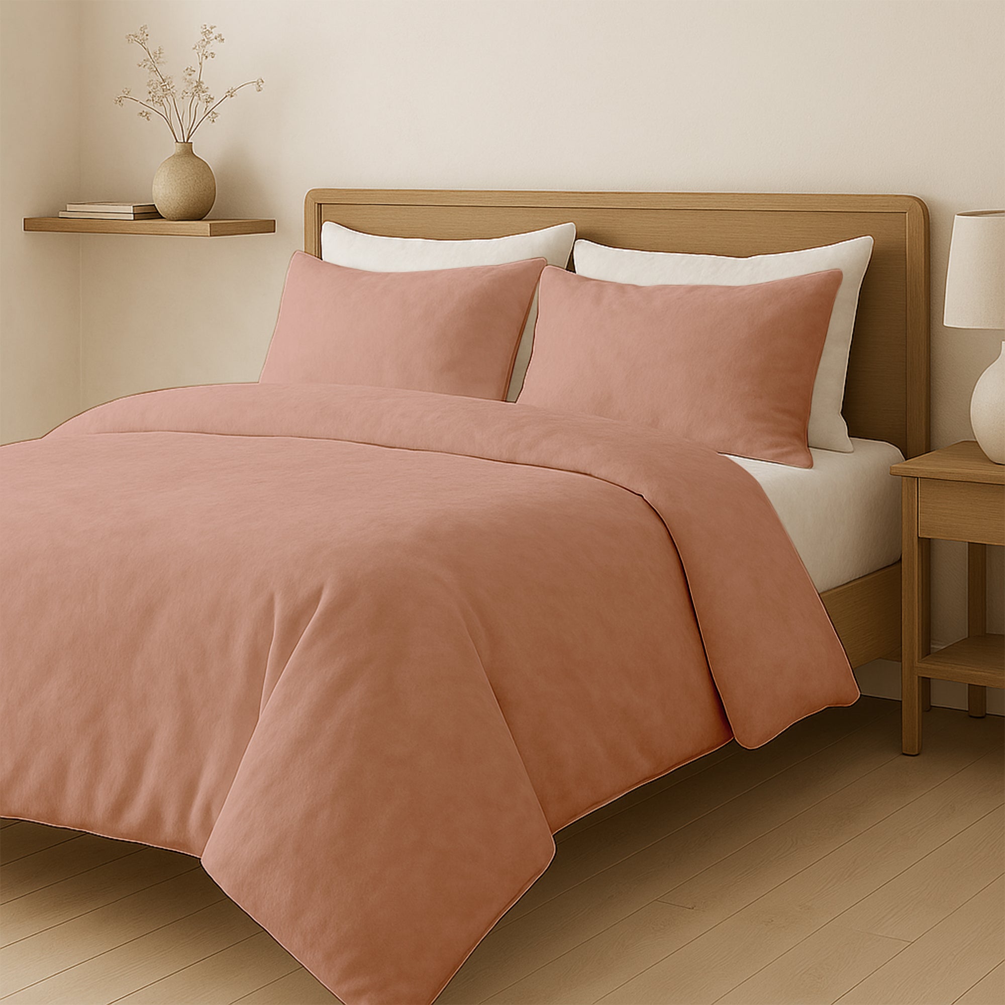 Dekbedovertrek Set Velvet Old pink