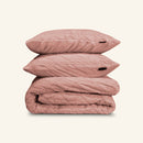 Dekbedovertrek Set Jacquard Teddy Peach