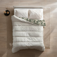 Dekbed Zonder Overtrek Microvezel Bedrukt - Floral Green