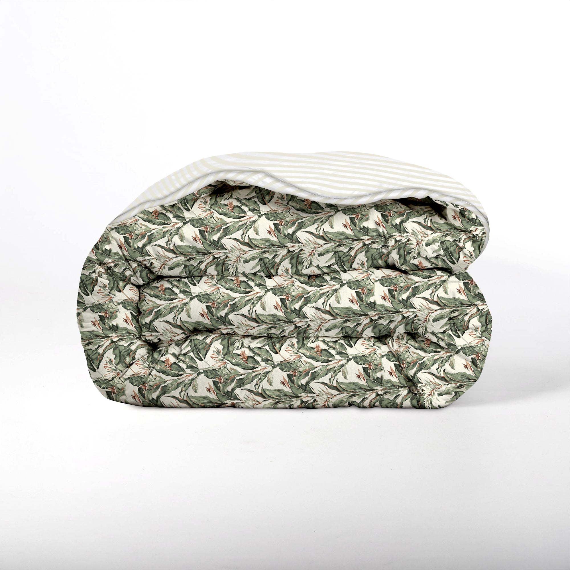 Dekbed Zonder Overtrek Microvezel Bedrukt - Floral Green