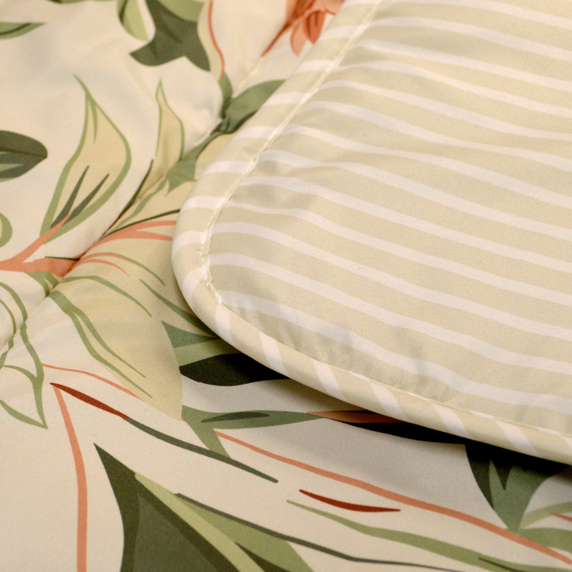 Dekbed Zonder Overtrek Microvezel Bedrukt - Floral Green