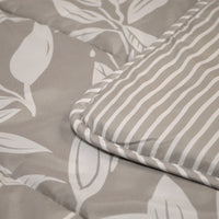 Dekbed Zonder Overtrek Microvezel Bedrukt - Grey Leafs